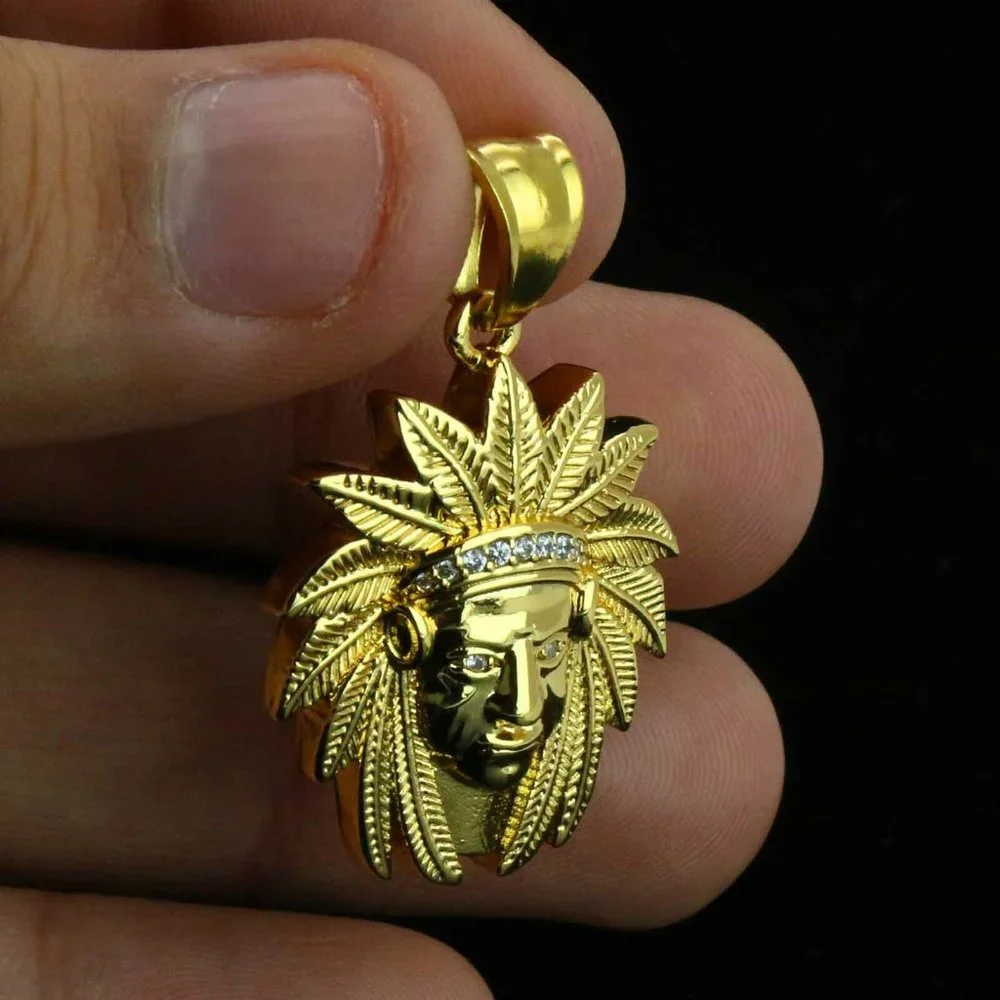 14k Gold Indian Chief 24